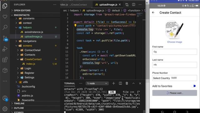 Setup React Native firebase on android and upload images. React Native Beginner Project Course.#42 смотреть онлайн