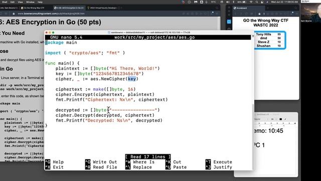 AES Encryption in Go смотреть онлайн