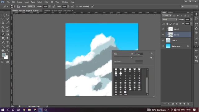 Anime Sky In Photoshop | Anime style cloud | Photoshop With Fardeen смотреть онлайн