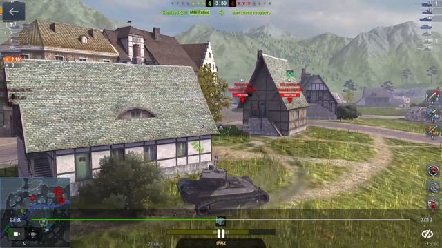 WoT Blitz. AMX Defender - танк из будущего с годным барабаном. смотреть онлайн