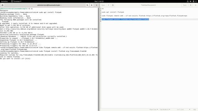 How to install FreeCAD on Debian 11 смотреть онлайн