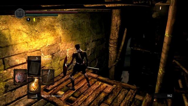 Dark Souls Прохождение | Щит и Копье. СПУСК В ЧУМНОЙ ГОРОД #5 смотреть онлайн
