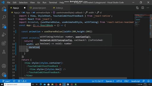 React Native Reanimated width & height смотреть онлайн
