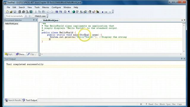 Java HelloWorld смотреть онлайн
