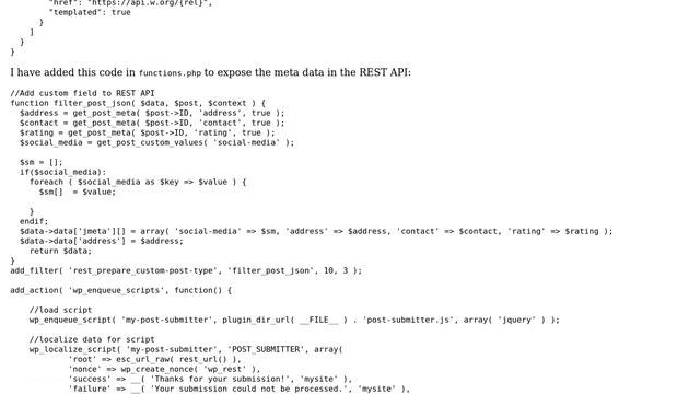 Wordpress: Inserting custom post meta value using WP-REST API смотреть онлайн