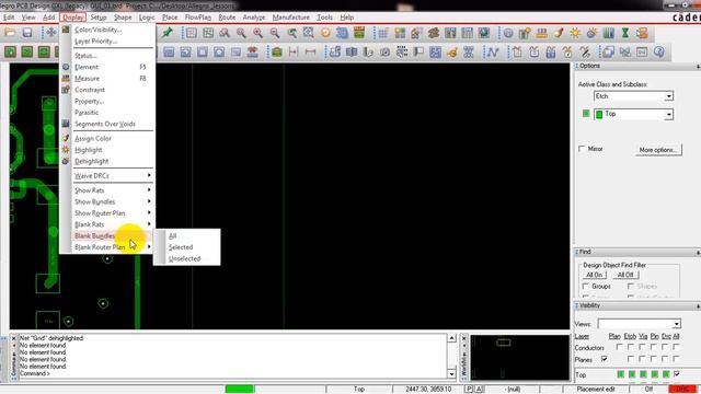 Описание интерфейса Cadence Allegro. Часть 4. Меню Add, Display, Setup. смотреть онлайн