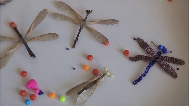 DIY для настроения.Стрекозы и бабочки из "ничего". смотреть онлайн