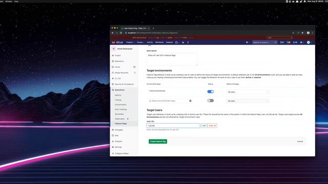 Feature Flags for User IDs Demo смотреть онлайн