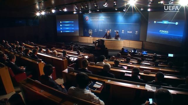 Watch full UEFA Champions League semi-final and final draw смотреть онлайн