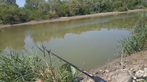 Рыбалка на реке кума .В очень жаркое время.