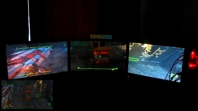 Fallout 4 Triple Monitor Gameplay смотреть онлайн