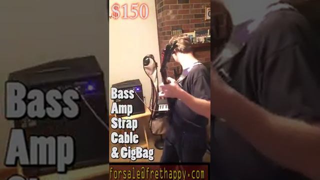 $150 Bass, Amp, Cable, Strap, & Gigbag - forsale@frethappy.com смотреть онлайн