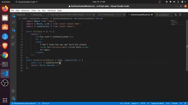 react + redux + router + typescript = authenticated routes! смотреть онлайн