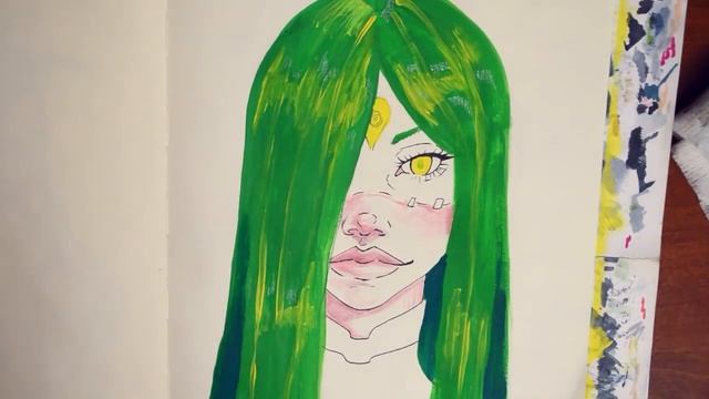 Sketch Time №14 "Green18" (Скетч в смешанной технике ) Антонина Flimp смотреть онлайн