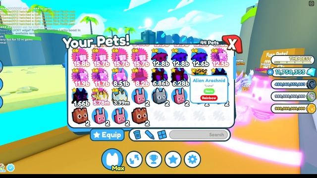 Roblox ОТКРЫВАЮ ЯЙЦА ЗА 1500000000 Pet Simulator X смотреть онлайн