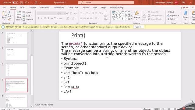 Python Basic... (function..print() , type()) смотреть онлайн