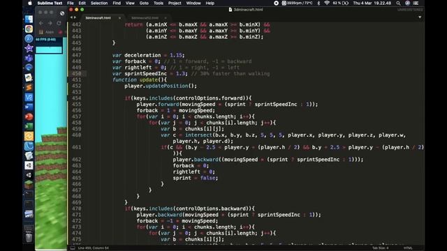 How To Code Minecraft In Javascript (THREE.js) | Part 14 - Advanced Player Movement, Fixing Glitche смотреть онлайн