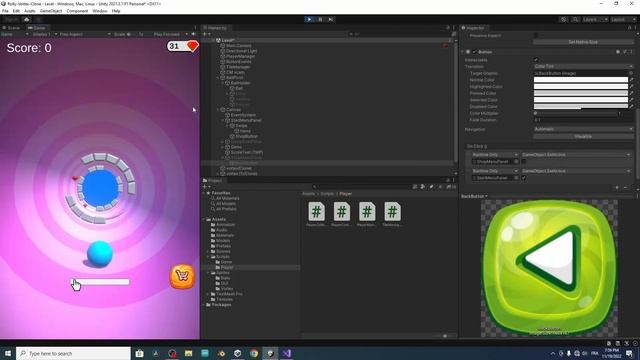 Unity Rolly Vortex Game - (E11): Simple Shop System - (Part 1) смотреть онлайн