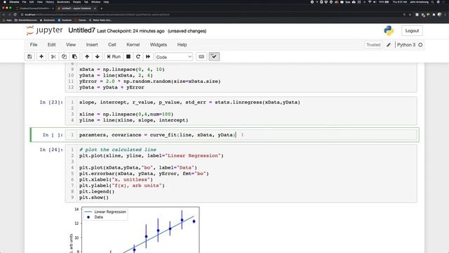 Statistical Analysis - Linear Fit with Errors in Parameters смотреть онлайн