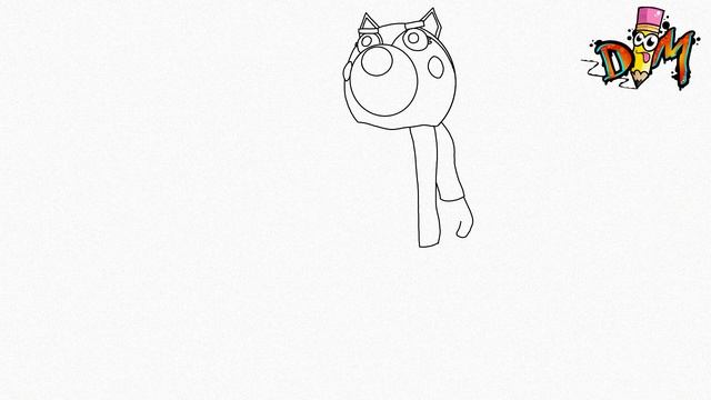HOW TO DRAW WOLFY PIGGY FROM PIGGY ROBLOX | STEP BY STEP | PIGGY ROBLOX DRAWINGS смотреть онлайн