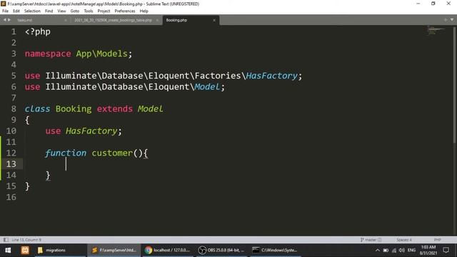 Laravel Full Course - Hotel Management System #17|Room Booking|Booking Model|Model Relationship смотреть онлайн