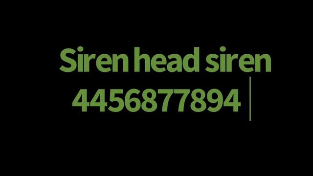 Roblox Siren Head Sirens ID. смотреть онлайн