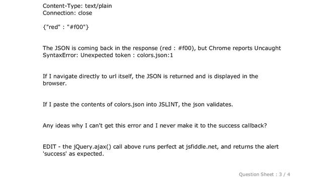 jQuery : json Uncaught SyntaxError: Unexpected token : смотреть онлайн
