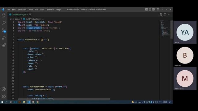 Form handling & validation in react using Formik and Yup (Part-1) смотреть онлайн