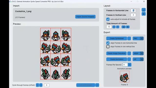 Sprite Sheet - GIF - MP4 - PNG - converter and cropping (and more) G.A.S. RELEASE смотреть онлайн