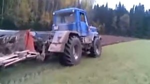 РАБОТА Вспашка зяби  на Т - 150к