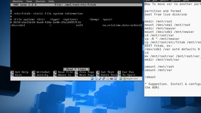 How To Move 'var' to Another Partition (Arch Linux) смотреть онлайн