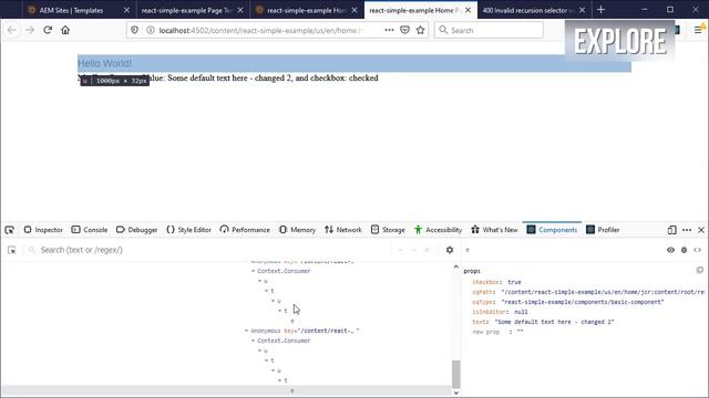 How to configure the Sling Model for the AEM SPA Reactjs component смотреть онлайн