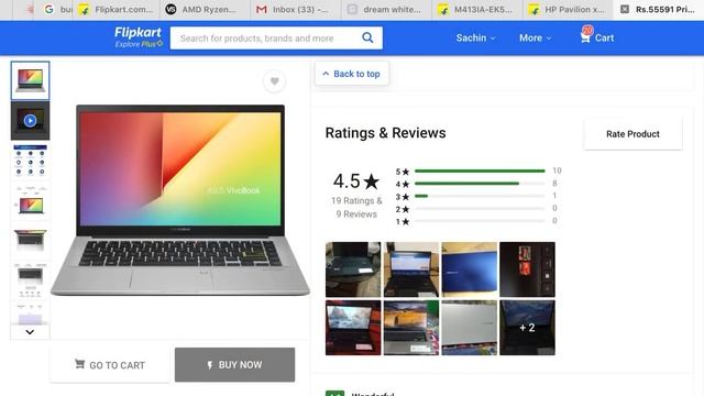 Asus VivoBook 14 Ryzen 7 Octa Core - 8 GB/512 GB SSD/Windows 10 M413IA-EK586T Thin and Light Laptop смотреть онлайн