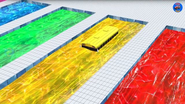 STREET VEHICLES Playing Choose the Right Box Key Game and Finding Mystery Swimming Pool Challenge смотреть онлайн