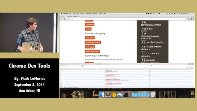 Chrome Dev Tools Lighting Talk by Mark LeMerise смотреть онлайн