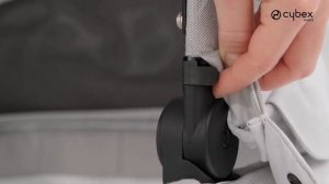 Cybex Cot S Lux - как снять обивку с люльки для стирки