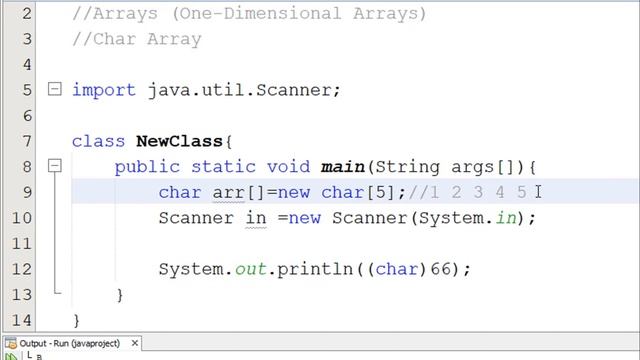#026 [JAVA] - One Dimensional Array (Char Array) смотреть онлайн