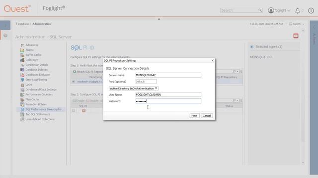 Adding a PI extension for a SQL Server PI repository to Foglight SQL Server database agents смотреть онлайн
