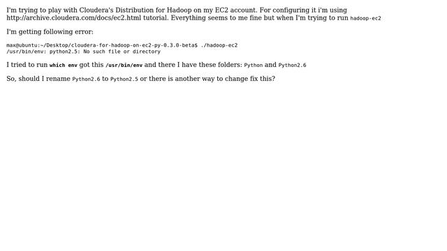 /usr/bin/env: python2.5: No such file or directory смотреть онлайн