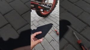 как почистить фильтр бокс на питбайке!