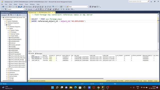 How to find foreign key in SQL Server смотреть онлайн