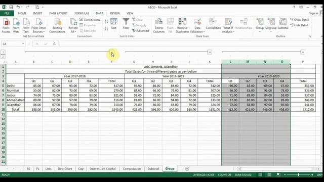 Group Function in Excel | Grouping in Excel | Grouping data in Excel | Grouping Ungrouping in Excel смотреть онлайн