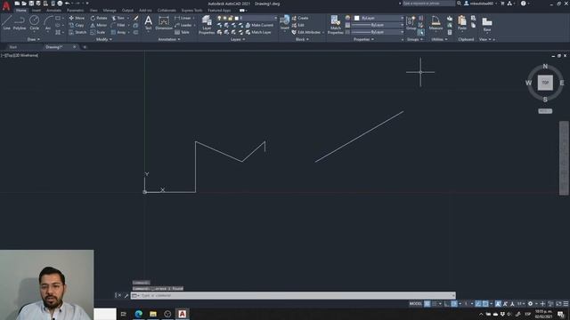 Tutorial AutoCAD línea y polilínea | line y polyline смотреть онлайн
