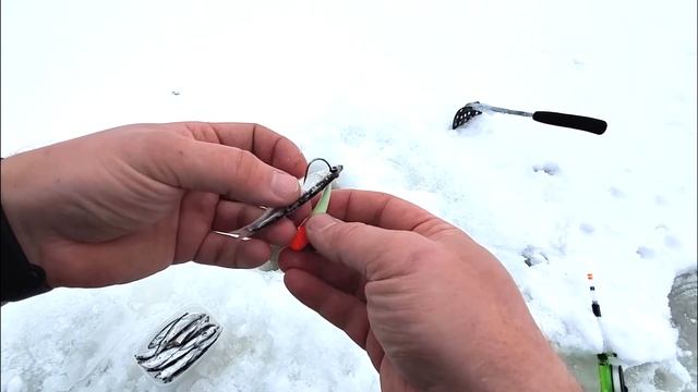 как насадить тюльку на мормышку / зимняя рыбалка 2022 / рыбалка / судак на тюльку / смотреть онлайн