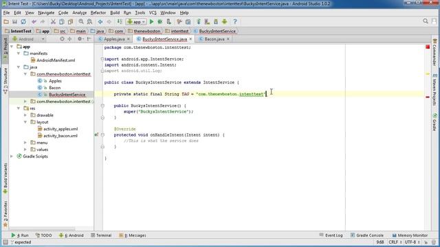 Android App Development for Beginners - 41 - Intent Service смотреть онлайн
