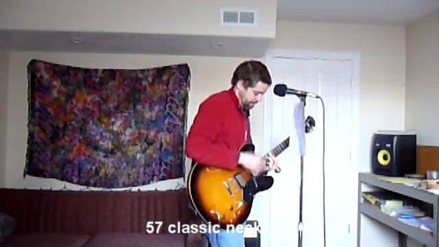 epiphone dot stock versus gibson 57 classic pickups смотреть онлайн