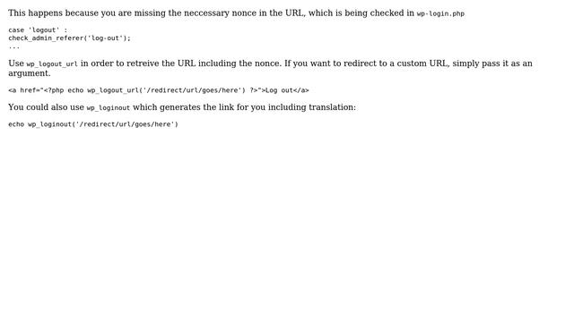 Wordpress: How to log out without confirmation 'Do you really want to log out?"? (3 Solutions!!) смотреть онлайн