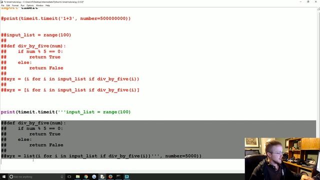 Timeit Module - Intermediate Python Programming p.6 смотреть онлайн
