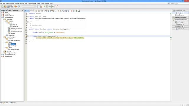 Java EE Netbeans Spring Hibernate MSSQL Tutorial - part 3: The better approach смотреть онлайн