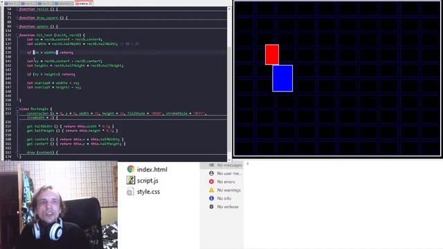 Javascript a HTML Game - Ep 3 - Collision Hit Tests. смотреть онлайн